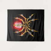 Steampunk spin op zwart wandkleed (Voorkant (horizontaal))