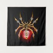 Steampunk spin op zwart wandkleed (Voorkant)