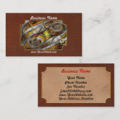 Steampunk - Spiraal - Ruimte-tijdcontinuüm Visitekaartje (Voorkant / Achterkant)