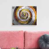 Steampunk - Spiral - oneindige tijd Canvas Afdruk (Insitu (Woonkamer))