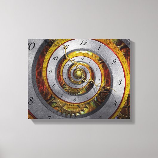 Steampunk - Spiral - oneindige tijd Canvas Afdruk (Voorkant)