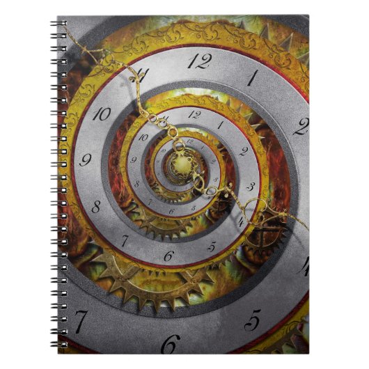 Steampunk - Spiral - oneindige tijd Notitieboek (Voorkant)