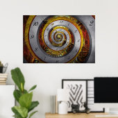 Steampunk - Spiral - oneindige tijd Poster (Thuiskantoor)