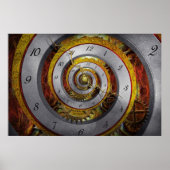 Steampunk - Spiral - oneindige tijd Poster (Voorkant)