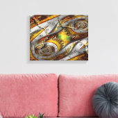 Steampunk - Spiral - Ruimtetijdcontinuum Canvas Afdruk (Insitu (Woonkamer))