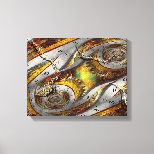Steampunk - Spiral - Ruimtetijdcontinuum Canvas Afdruk (Voorkant)