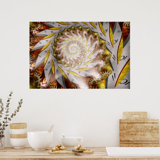 Steampunk - Spiral - Time Iris Poster (Keuken)