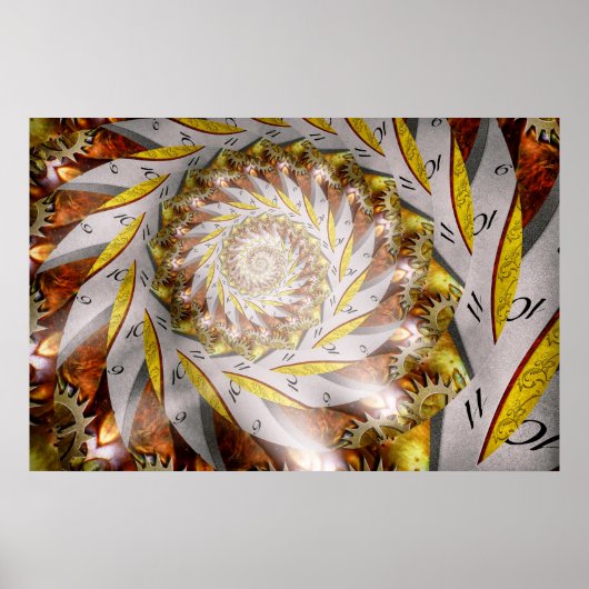 Steampunk - Spiral - Time Iris Poster (Voorkant)