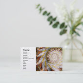 Steampunk - Spiral - Time Iris Visitekaartje (Staand voorkant)