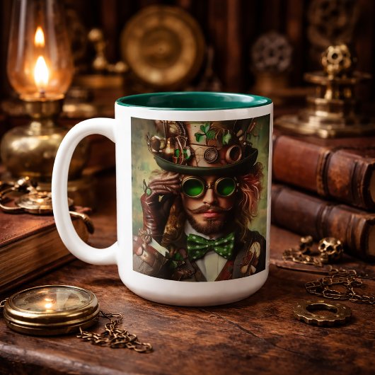Steampunk St. Patrick Tweekleurige Koffiemok