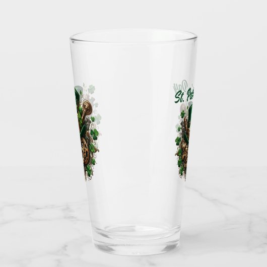 Steampunk St Patrick's Day Drink omhoog Glas (Links)