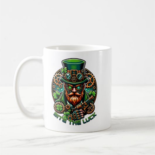 Steampunk St. Patrick's Day Leprechaun Koffiemok (Links)