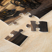 Steampunk Stad met Ballon Legpuzzel (Zijkant)