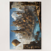 Steampunk Stad met Ballon Legpuzzel (Verticaal)