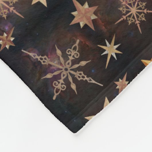 Steampunk Stars Fleece Deken (Hoek)