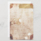 Steampunk Stationery - Creative Name Bord Briefpapier (Voorkant / Achterkant)