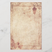 Steampunk Stationery - Lamppost en Butterfly Briefpapier (Voorkant)