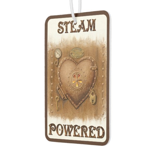 Steampunk Steam Powered Heart Luchtverfrisser