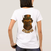 Steampunk SteamPug T Shirt - unique Steampunk dog! (Achterkant)