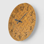 Steampunk Steel-plated Metal-look Wall Clock Grote Klok (Hoek)