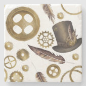 Steampunk Stenen Onderzetter (Voorkant)