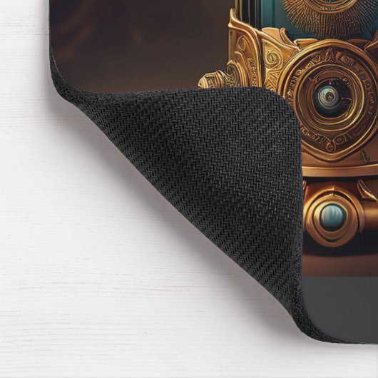 Steampunk stijl Franse pers Muismat (Hoek)