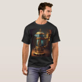 Steampunk stijl Franse pers T-shirt (Voorkant volledig)