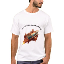 Steampunk stijl Retro Moon Rocket