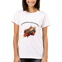 Steampunk stijl Retro Moon Rocket