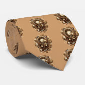 Steampunk stijl schedel stropdas (Opgerold)