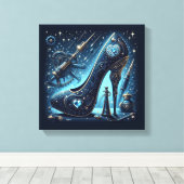 Steampunk Stijl Stiletto Hoge Hak Canvas Afdruk (Insitu (Houten vloer))