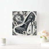Steampunk Stijl Stiletto Vierkante Klok (Huis)