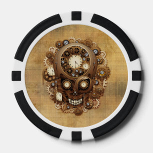 Steampunk stijlpoker pokerchips