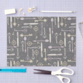 Steampunk-stijlsleutelpatroon Tissuepapier (Craft)