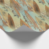  Steampunk-stijlvliegers in vluchtpatronen Cadeaupapier (Hoek)