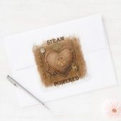 Steampunk Stoom Aangedreven Hart Sticker (Envelop)