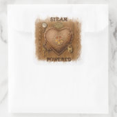 Steampunk Stoom Aangedreven Hart Sticker (Tas)