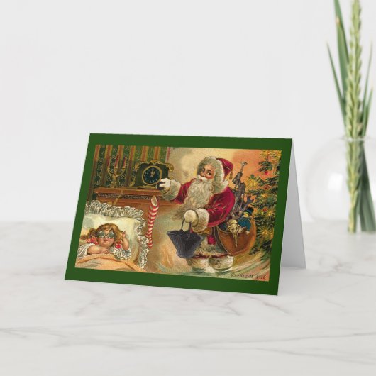 Steampunk-stopkaart Feestdagen Kaart (Voorkant)