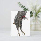Steampunk Stork Briefkaart (Staand voorkant)