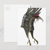Steampunk Stork Briefkaart (Voorkant / Achterkant)