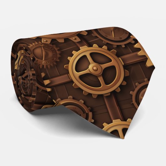 Steampunk Stropdas (Opgerold)