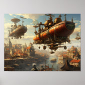 Steampunk Style: Luchtschepen en Zeppelins Poster (Voorkant)