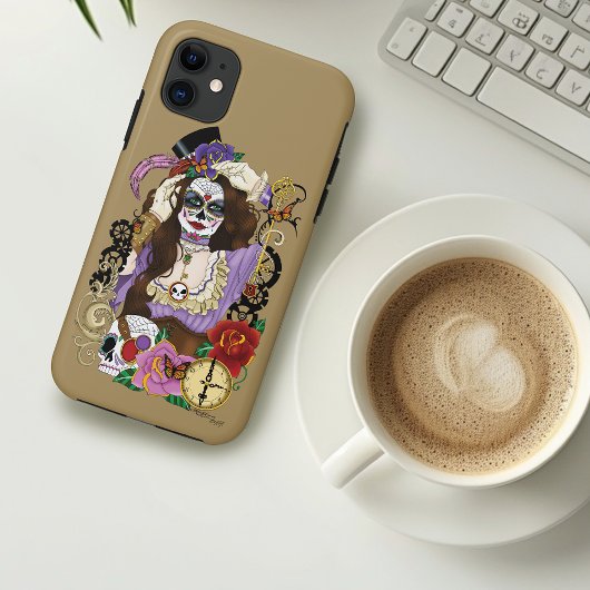 Steampunk Sugar Skull Case-Mate iPhone Case