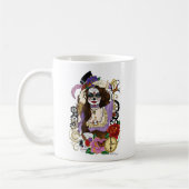 Steampunk Sugar Skull Koffiemok (Links)