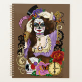 Steampunk Sugar Skull Planner (Voorkant)