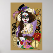 Steampunk Sugar Skull Poster (Voorkant)