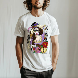 Steampunk Sugar Skull T-shirt