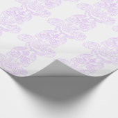 Steampunk Sugar Skull-Violet Overzicht Cadeaupapier (Hoek)