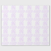 Steampunk Sugar Skull-Violet Overzicht Cadeaupapier (Vlak)