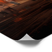 Steampunk Sunset Boulevard: Zeppelin Street Parade Poster (Hoek)